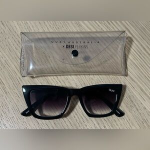 Quay Australia x Desi Perkins Black Sunglasses (DON’T @ ME 111)